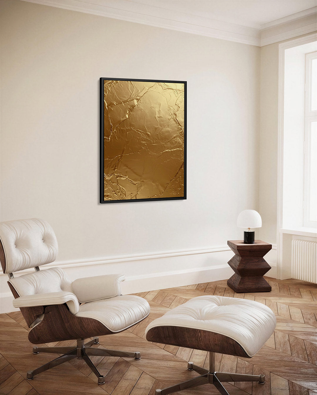Gouden textuur Kunstwerk