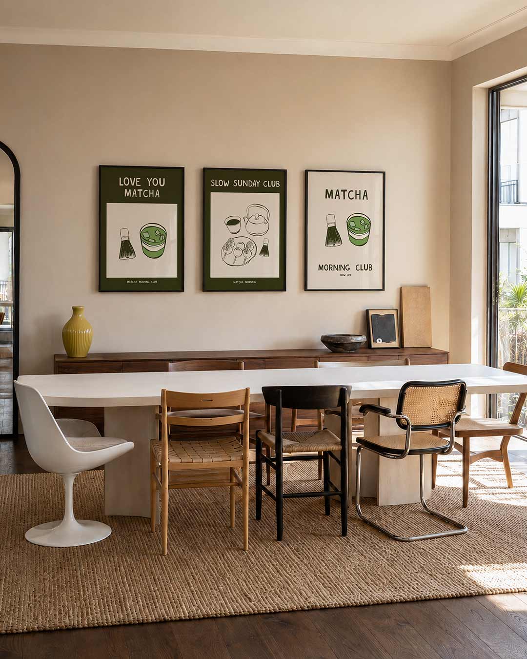 Matcha illustratie Posterset