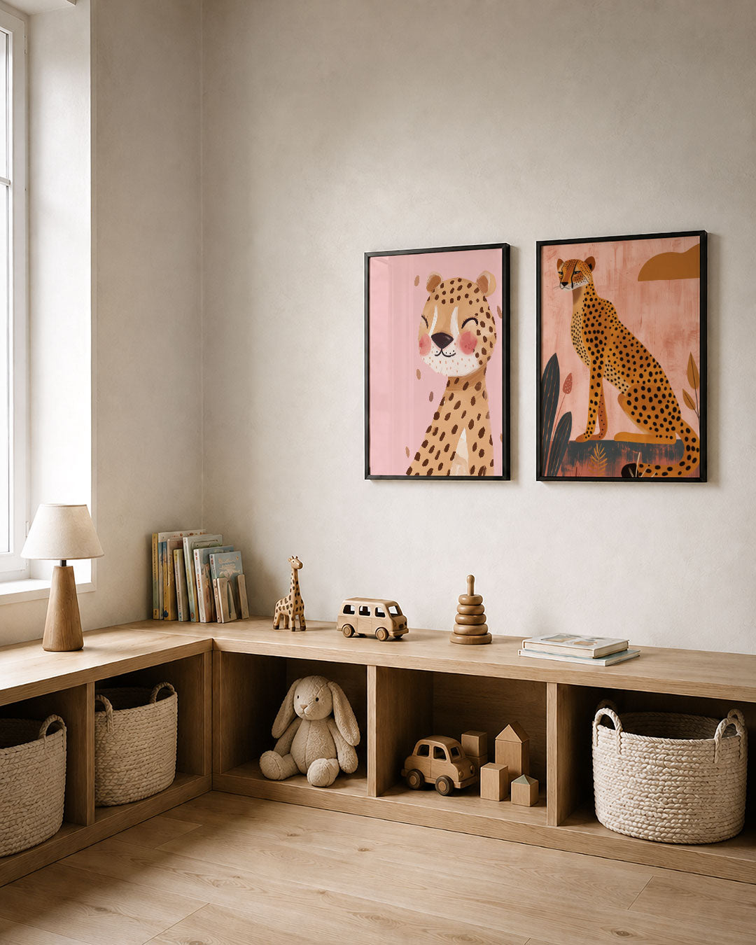 Vrolijke dierenportret Posterset