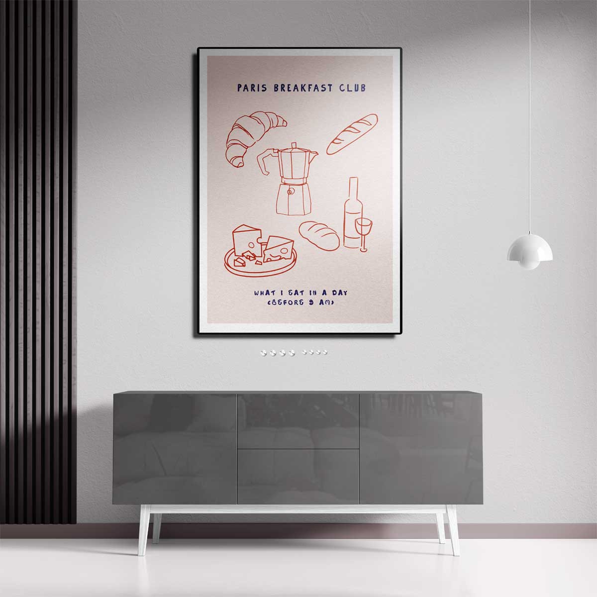 Parijs Ontbijtclub Poster