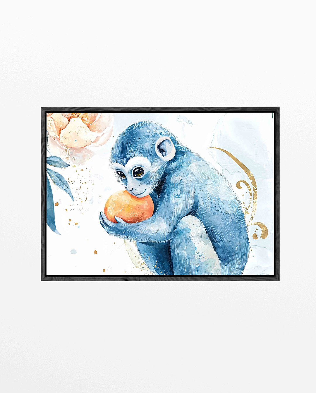 Dromerige blauwe aap Kunstwerk