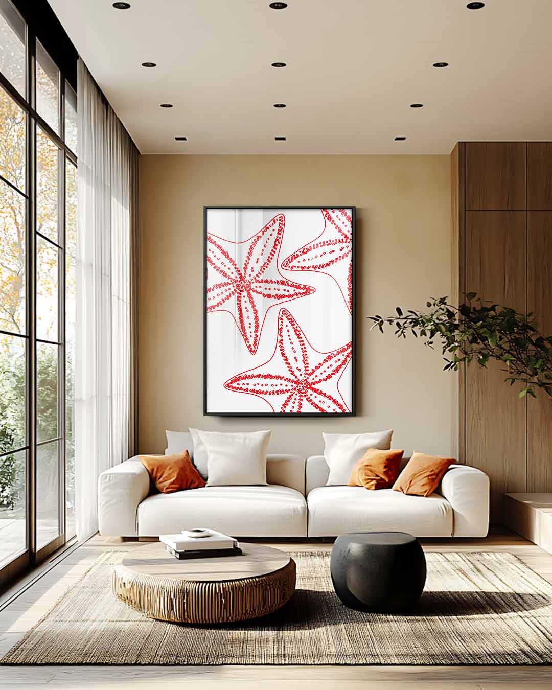 Sterren van de Zee Kunstwerk-canvas-dibond-plexiglas-wanddecoratie-WallArtistic