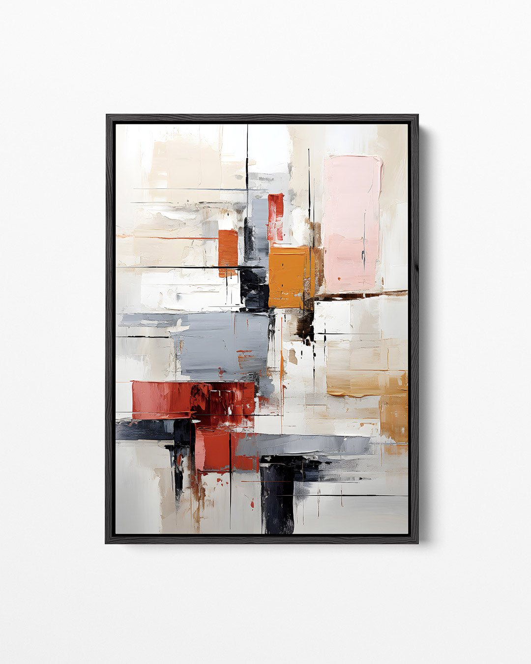 Geometrische kleurencompositie Kunstwerk