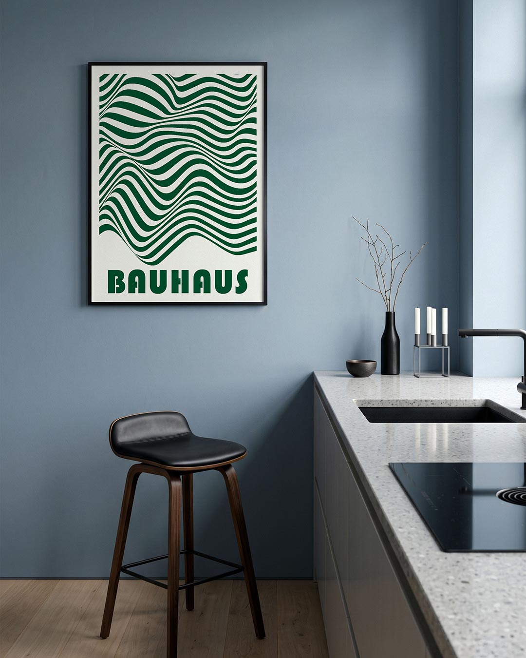 Golvend lijnenspel Poster