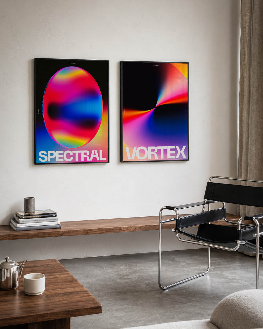 Kleurrijke bol Posterset