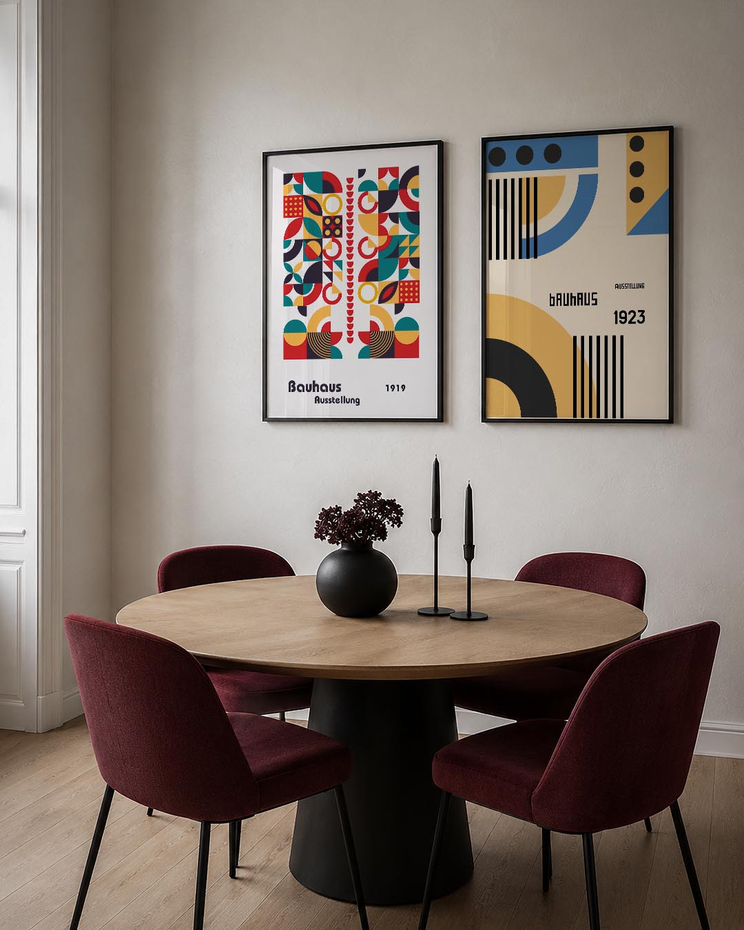 Vormenspel en kleur Posterset