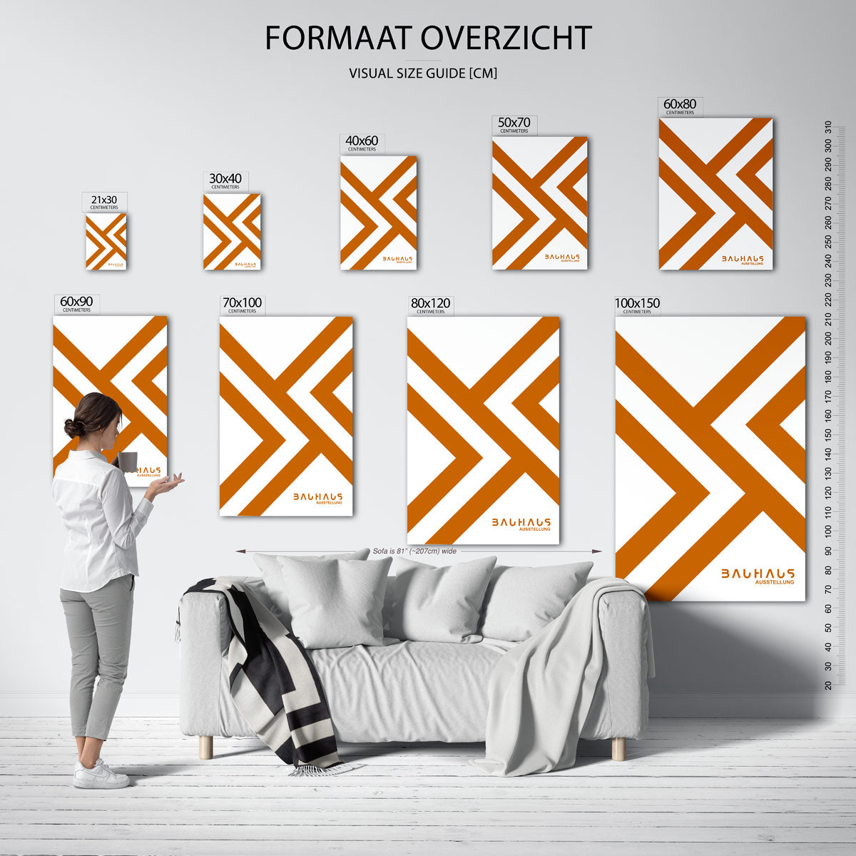 Lijnen en vlakken Poster