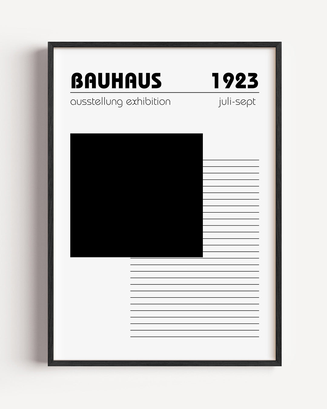 Zwart wit compositie Poster