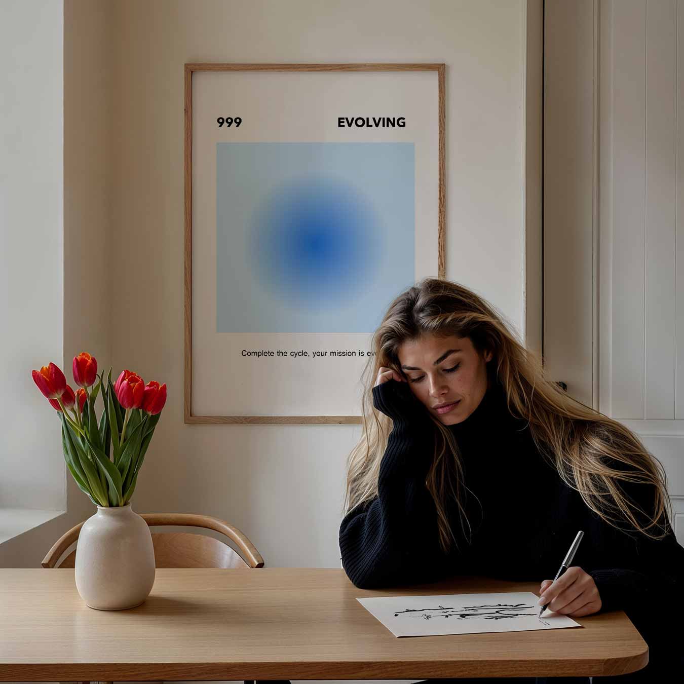Inspirerende Evolutie Poster-WallArtistic