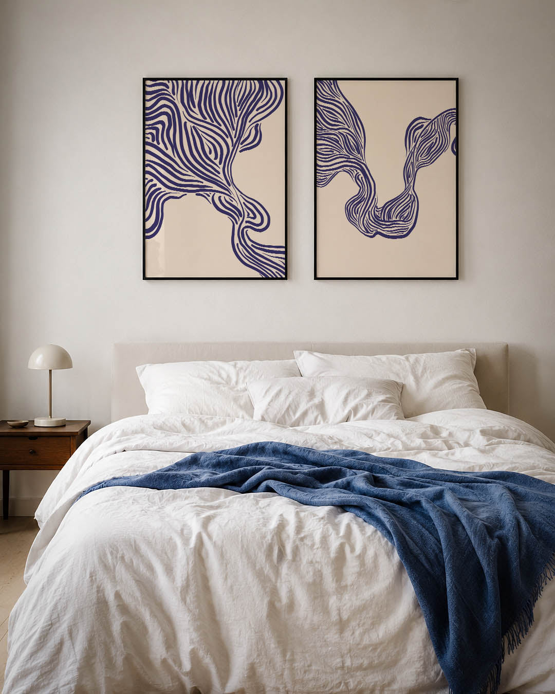 Golvende lijnenspel Posterset
