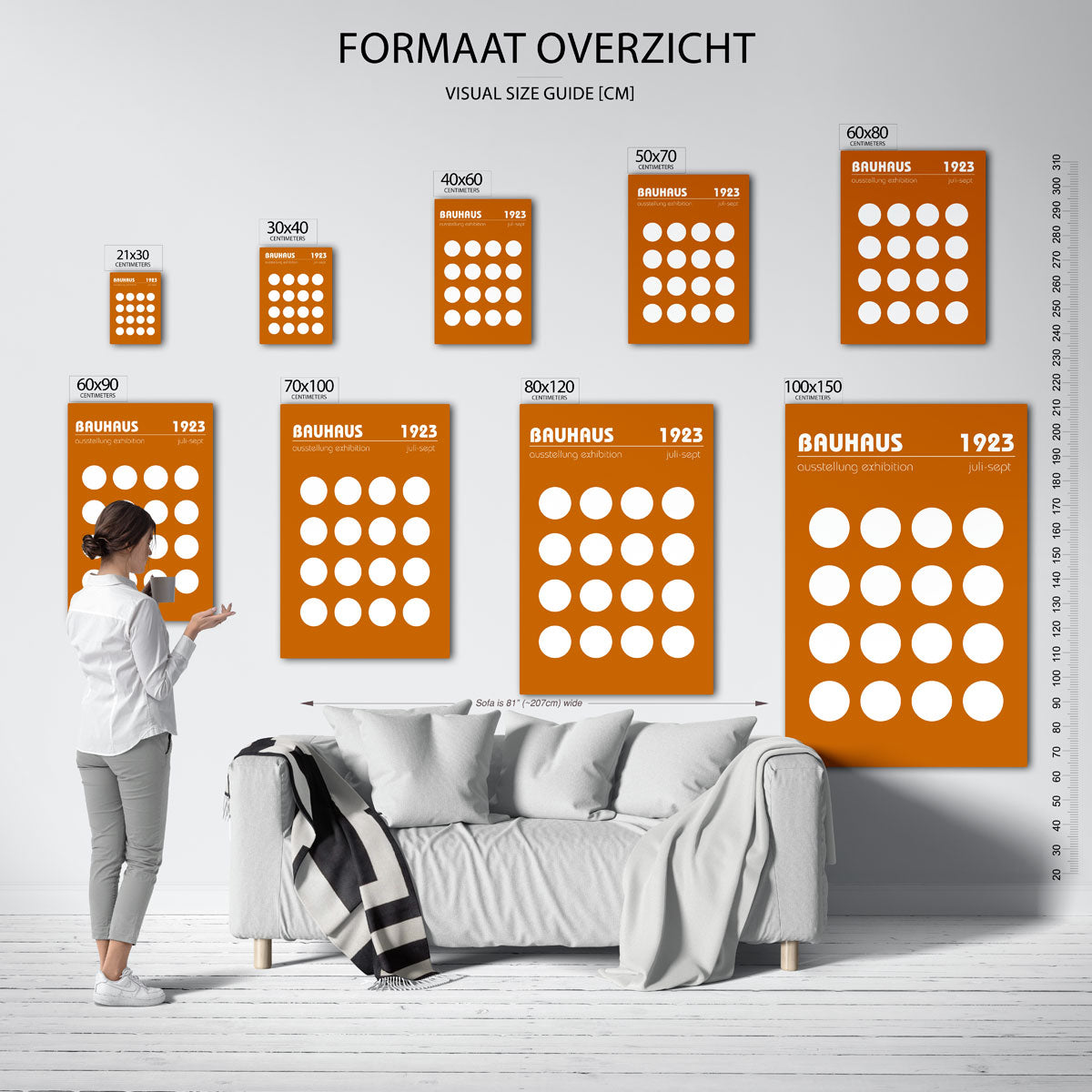Cirkelpatroon en tekst Poster