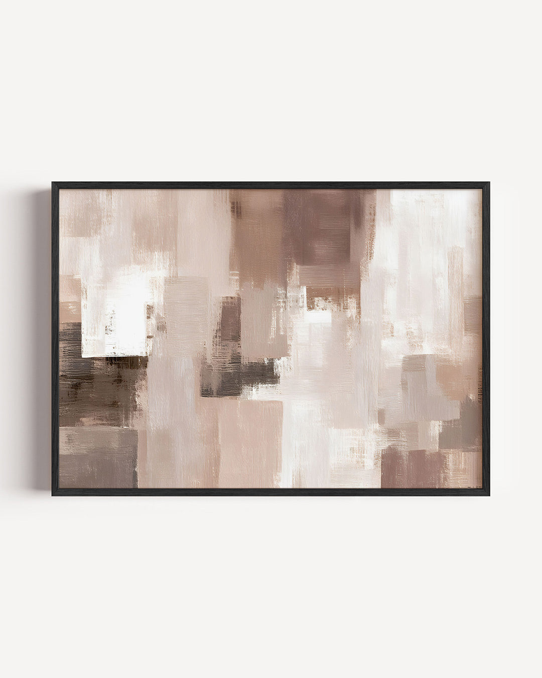 Abstracte beige rechthoeken Poster