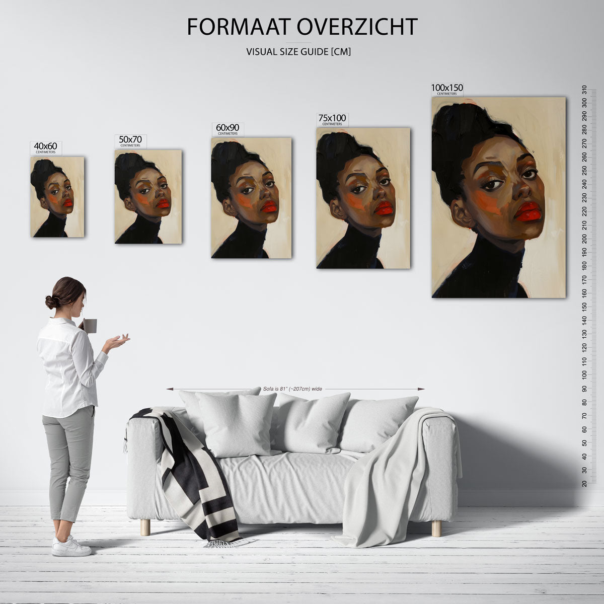Portretstudie Kunstwerk