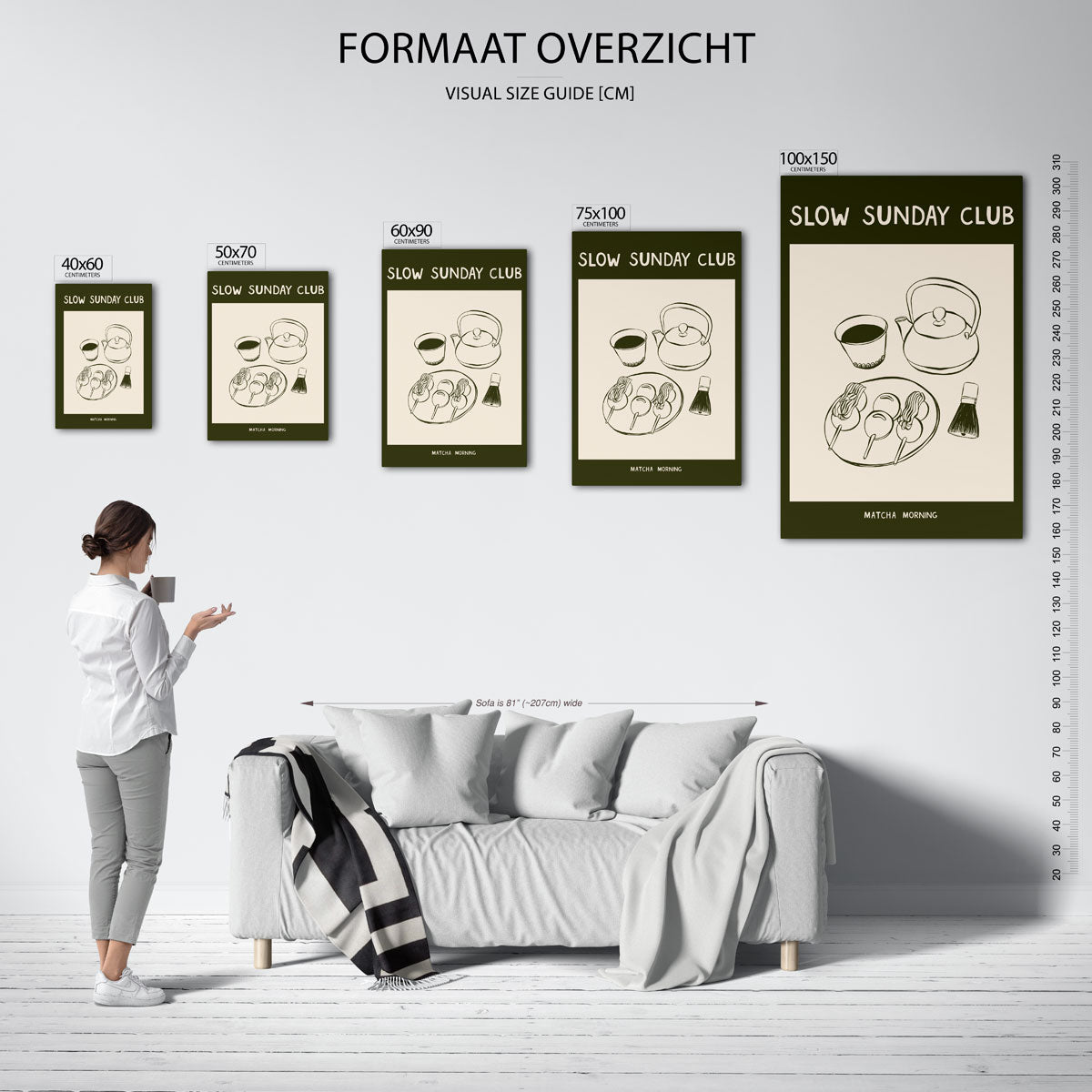 Rustige zondag illustratie Kunstwerk