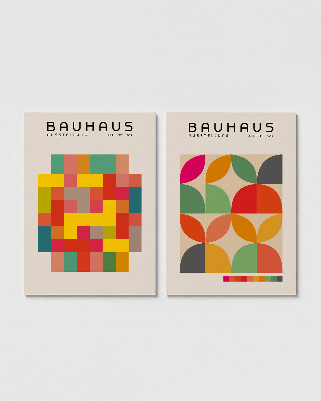 Kleurrijke vlakken Posterset