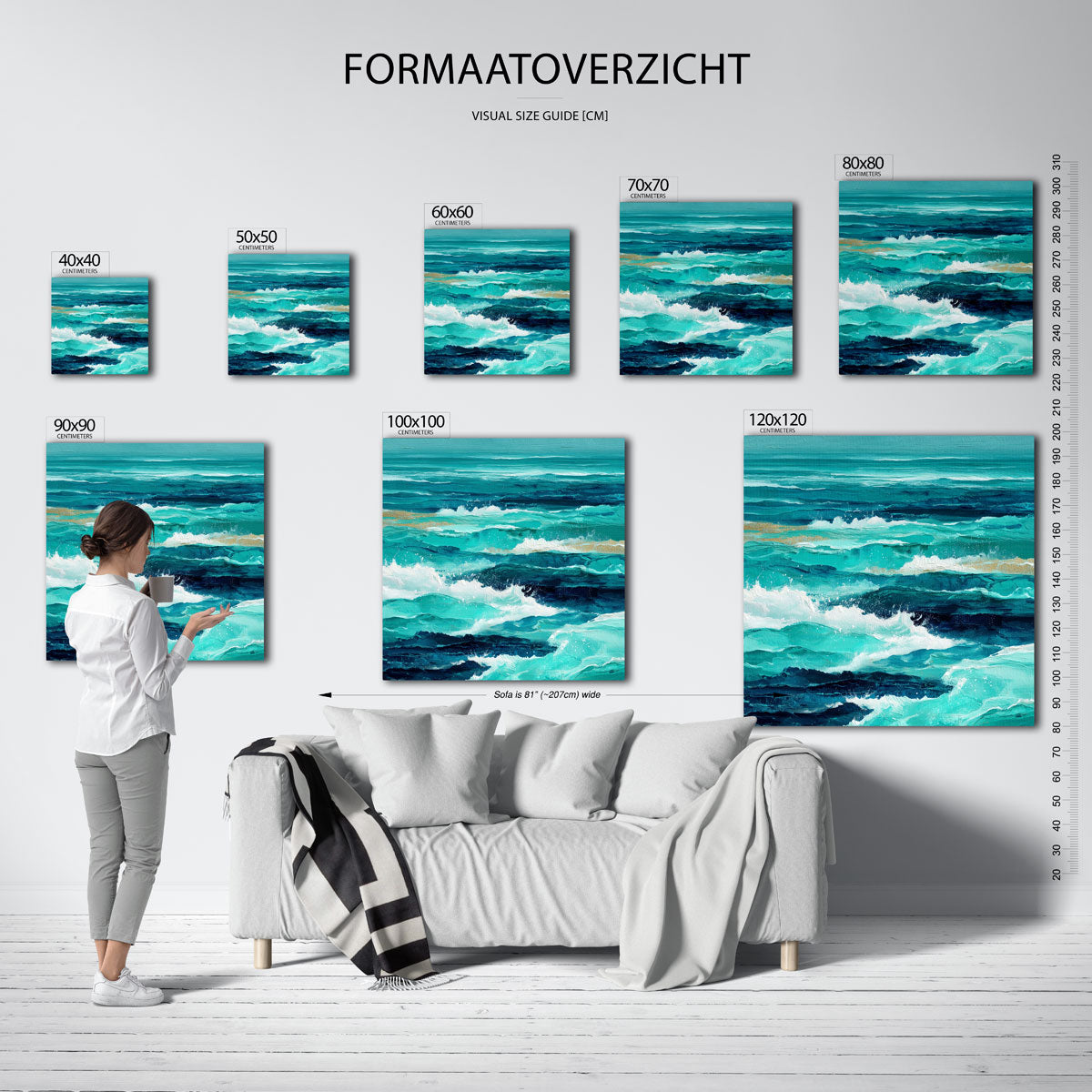 Golvende zee Poster