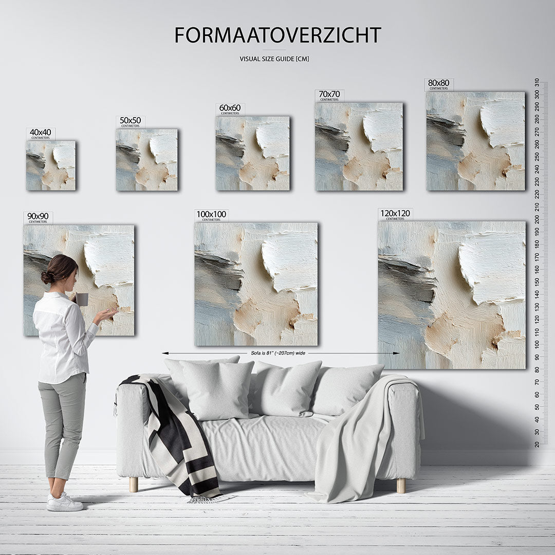 Textuur en neutraliteit Kunstwerk