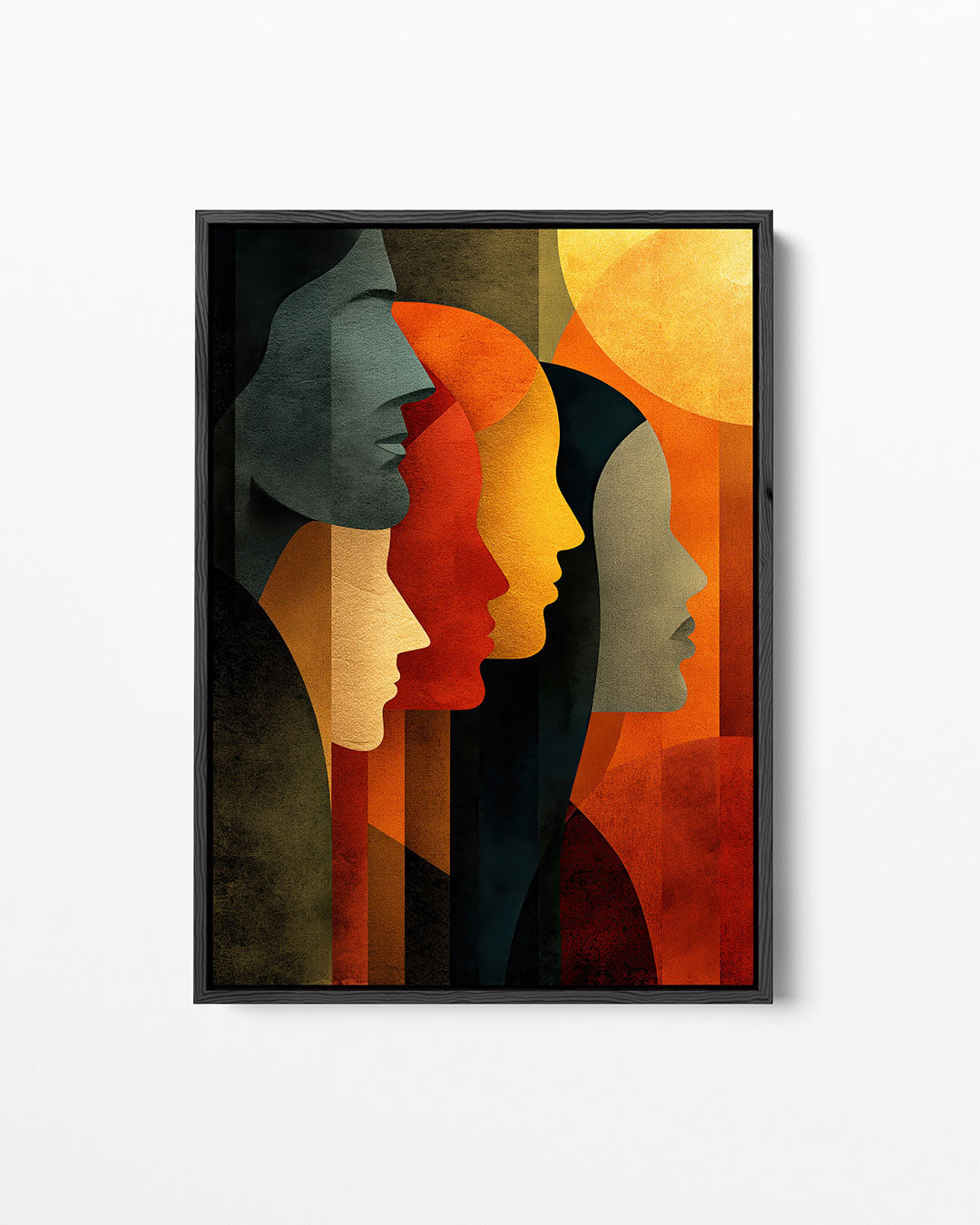 Gestileerde silhouetten Kunstwerk