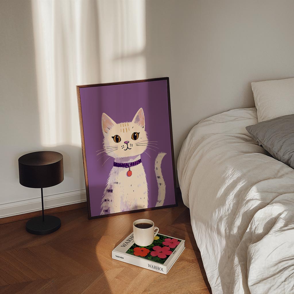 Schattige Kattenvriend Poster-WallArtistic