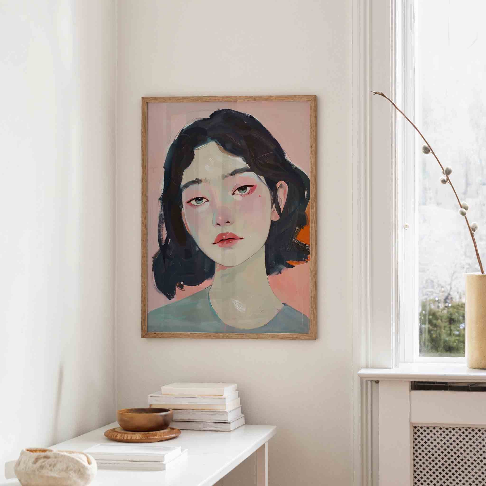 Portret van vrouw Poster