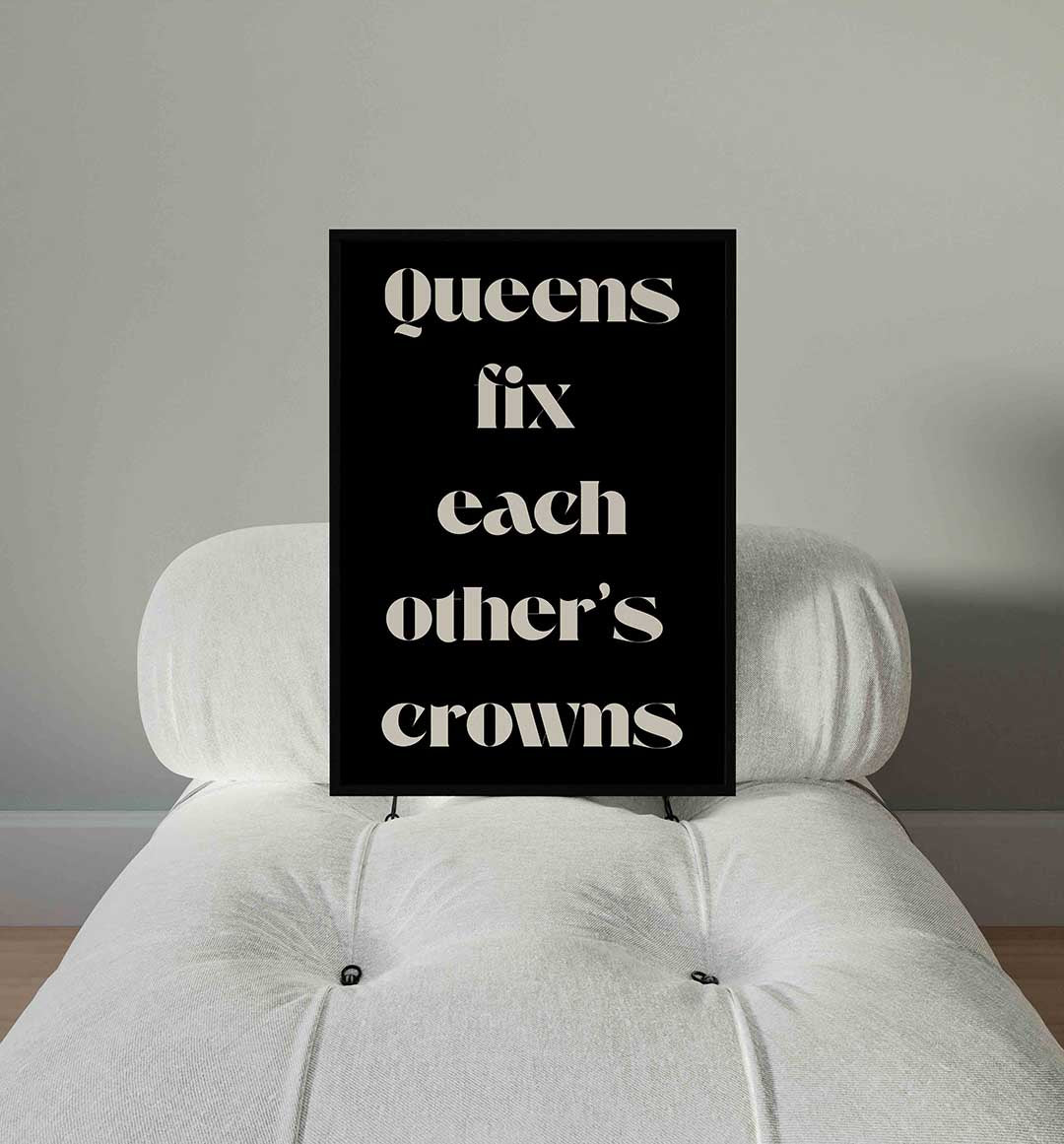 Queens fix each other's crowns Poster