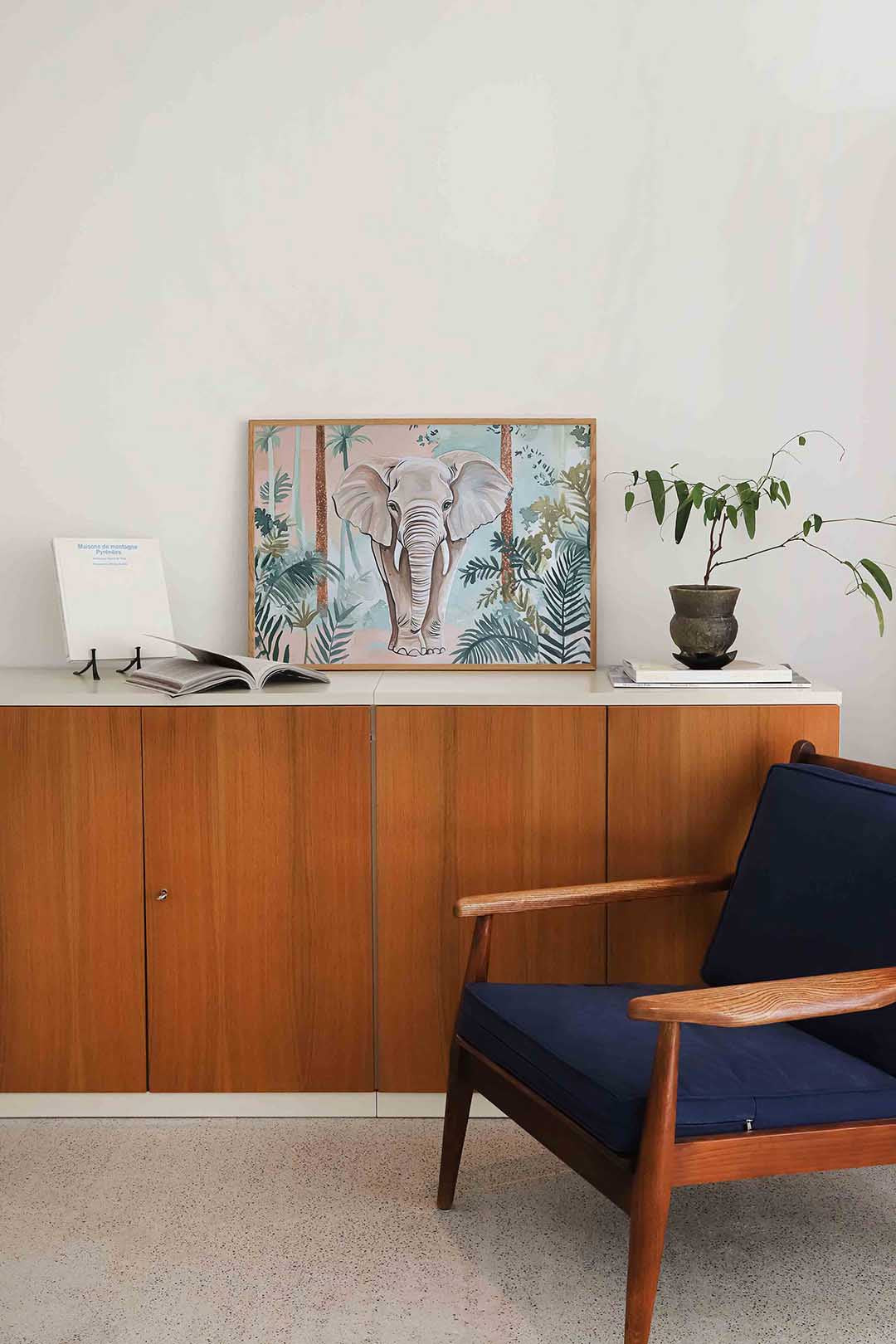 Olifant in jungle Poster