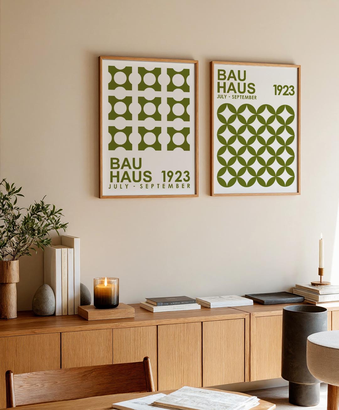 Cirkelpatroon structuur Posterset