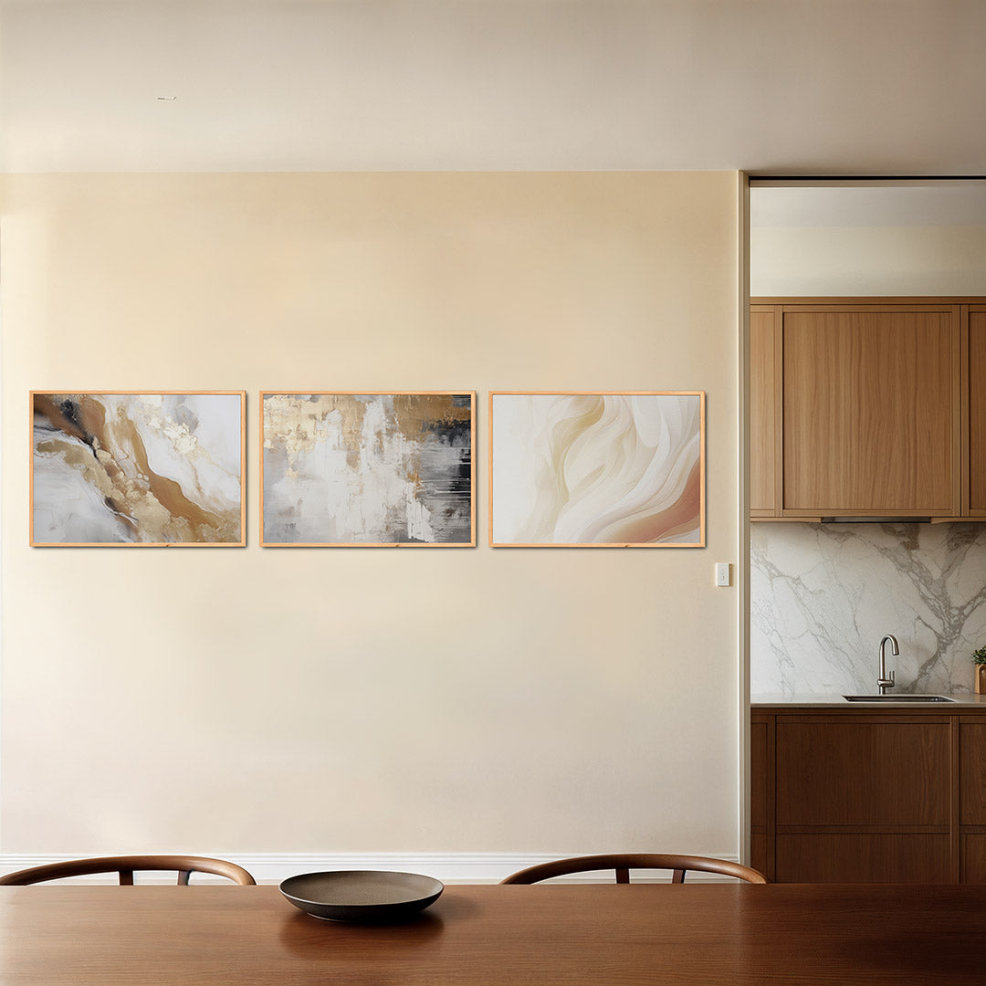 Gouden vloeiing Posterset