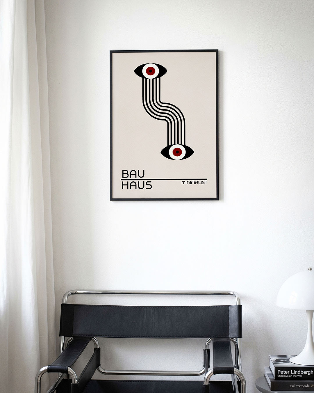 Lijnen en ogen Poster
