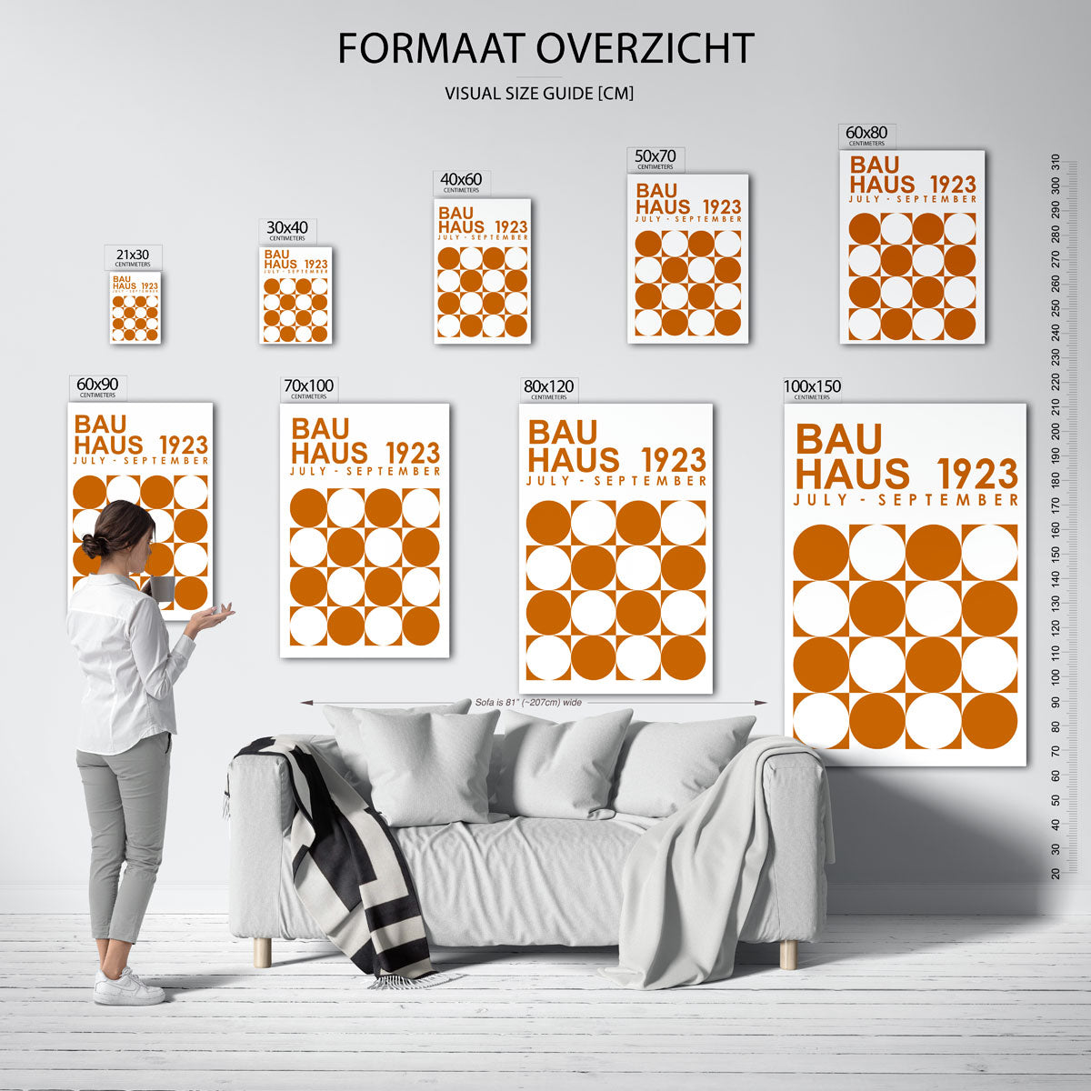 Cirkel en vierkant Poster
