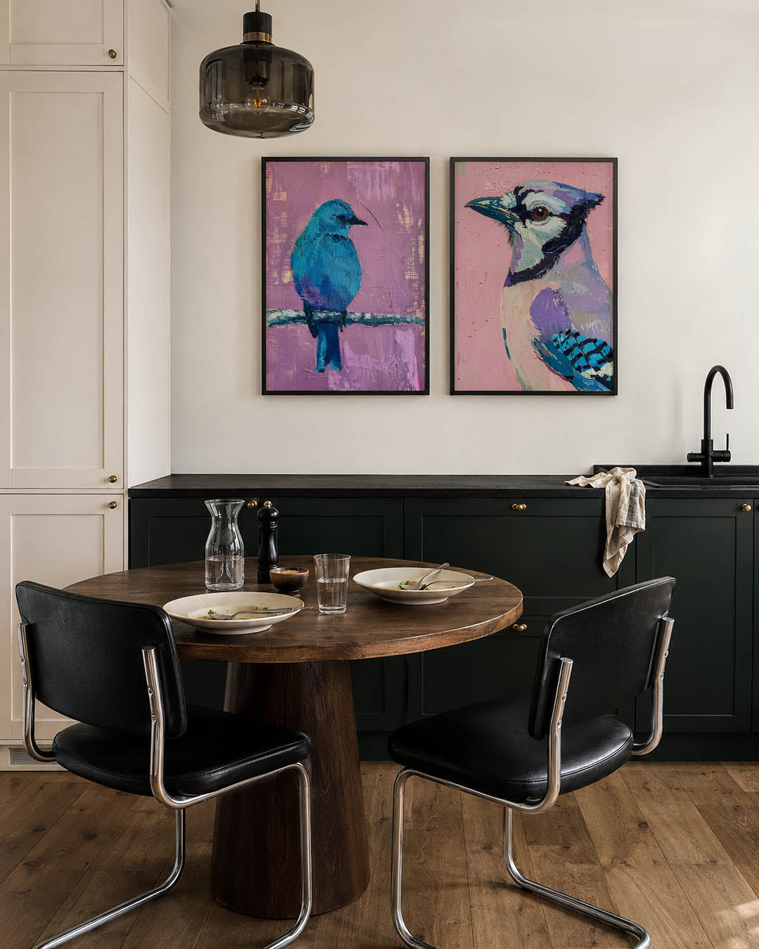 Kleurrijke vogel Posterset