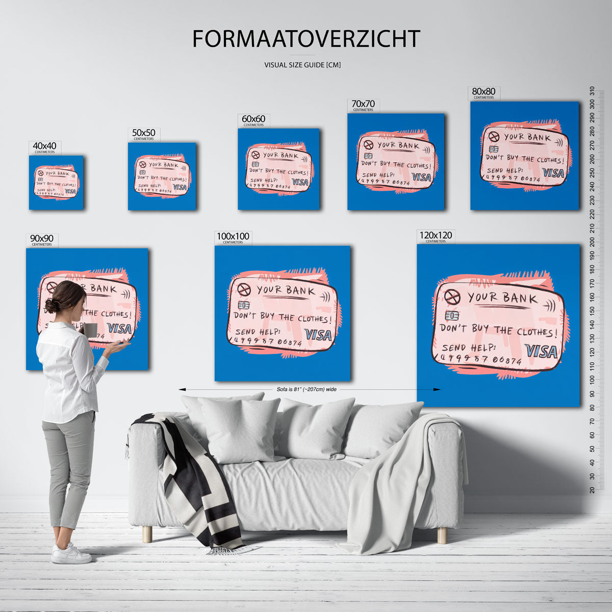 Creditcard illustratie Poster