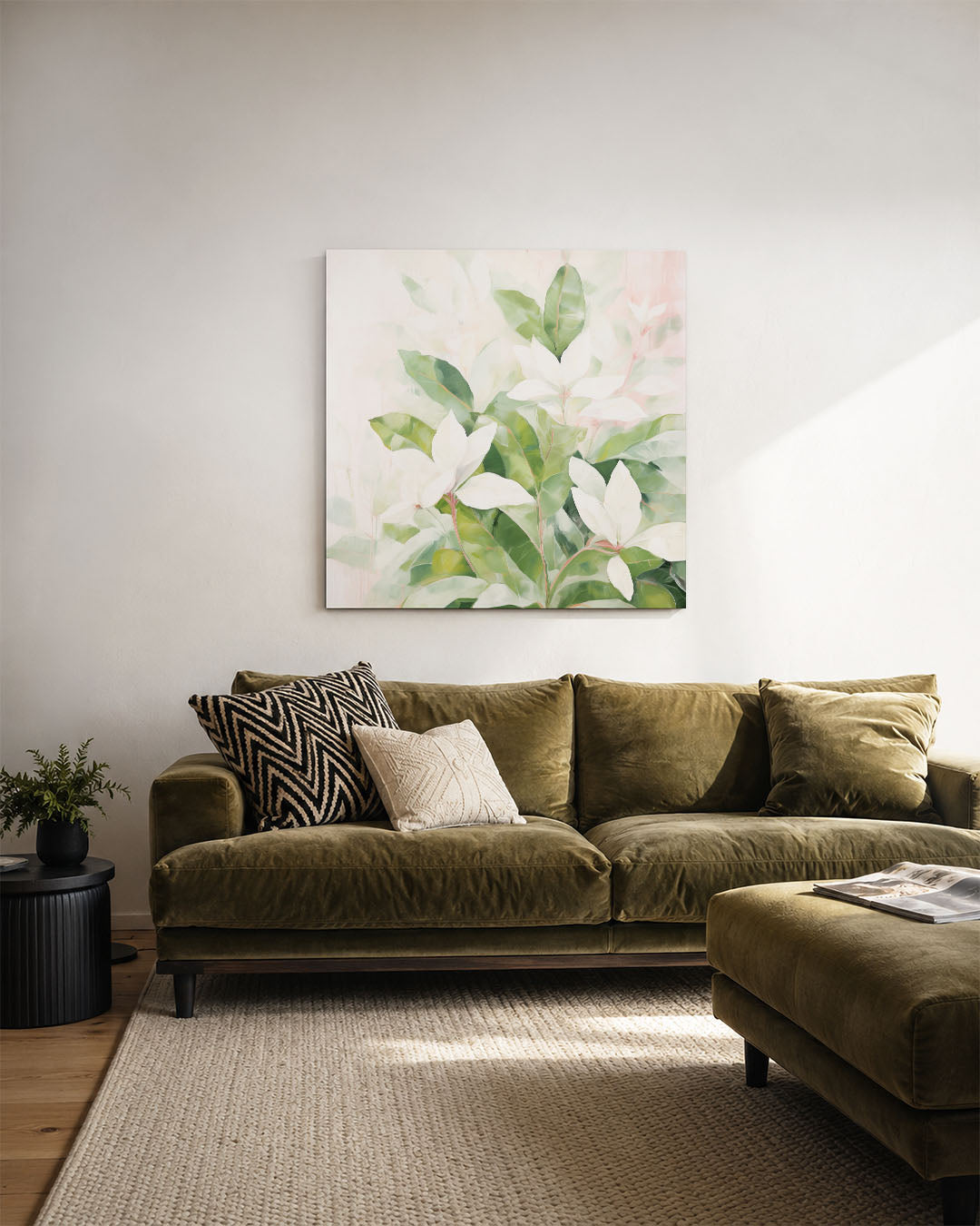 Botanische bladeren Kunstwerk