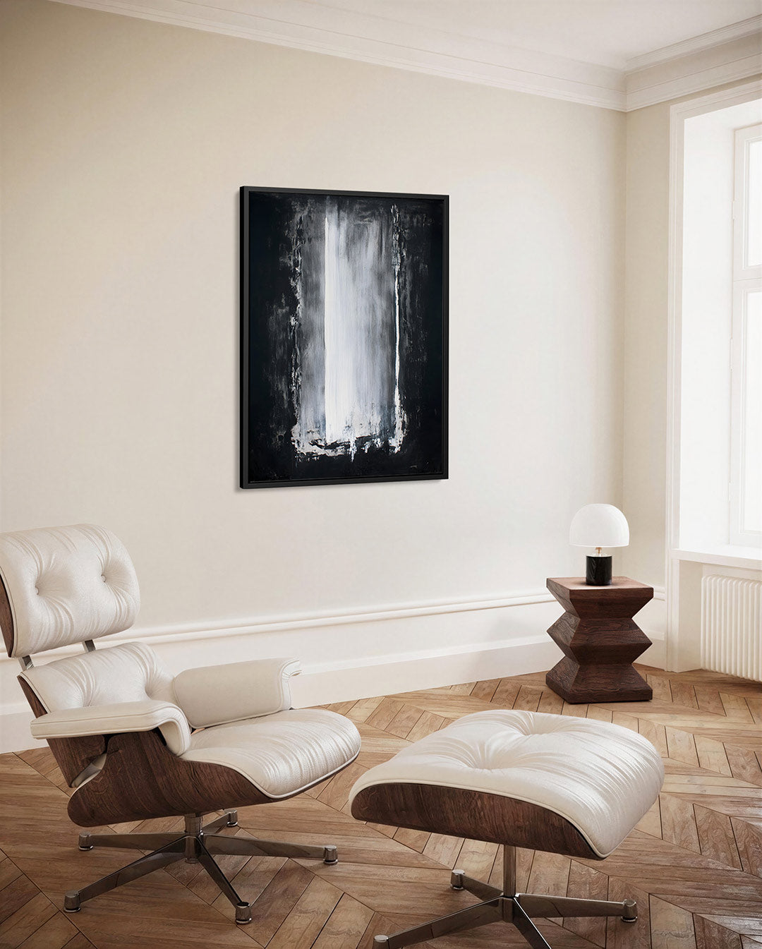 Monochrome vertical harmonie Kunstwerk
