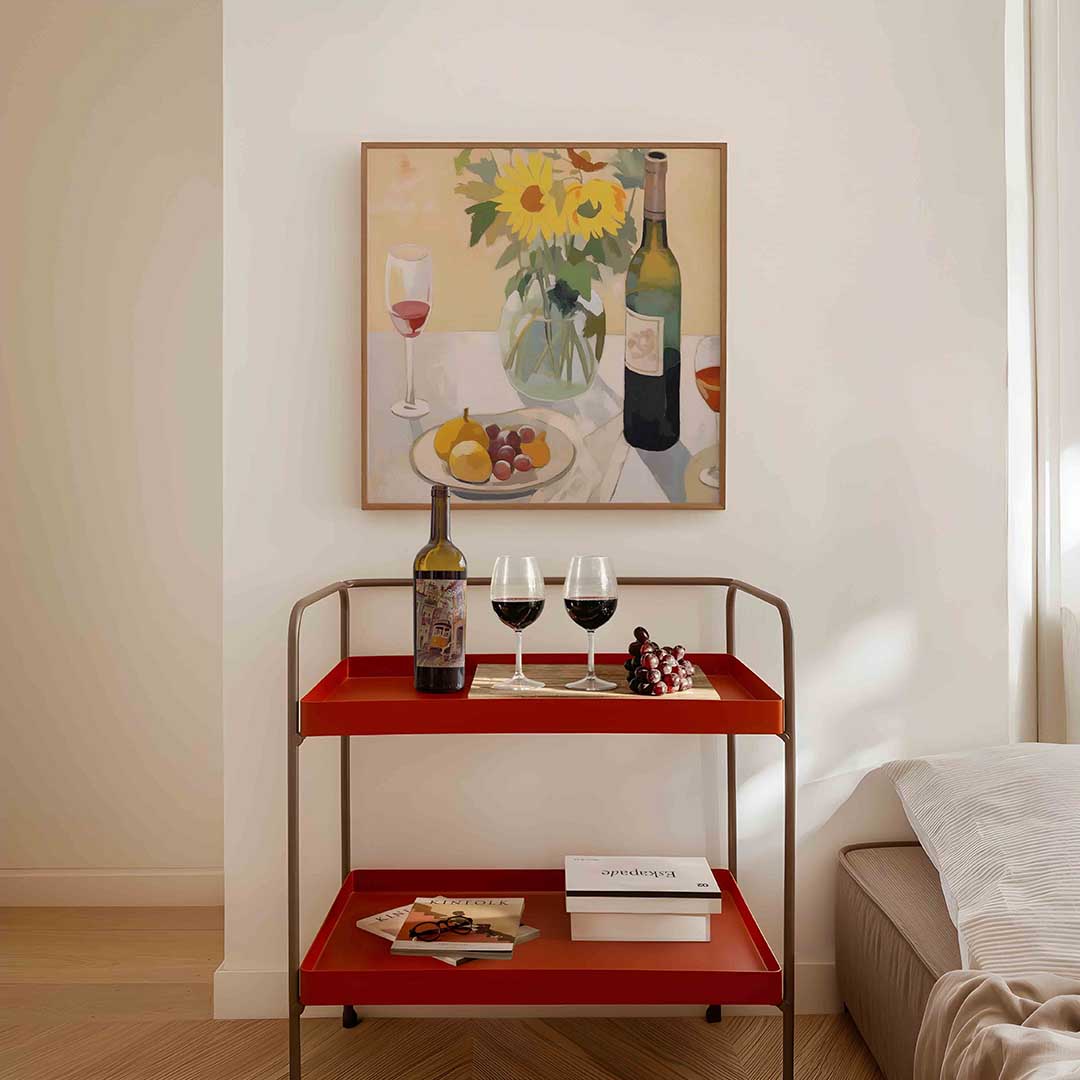 Stilleven met zonnebloemen Poster