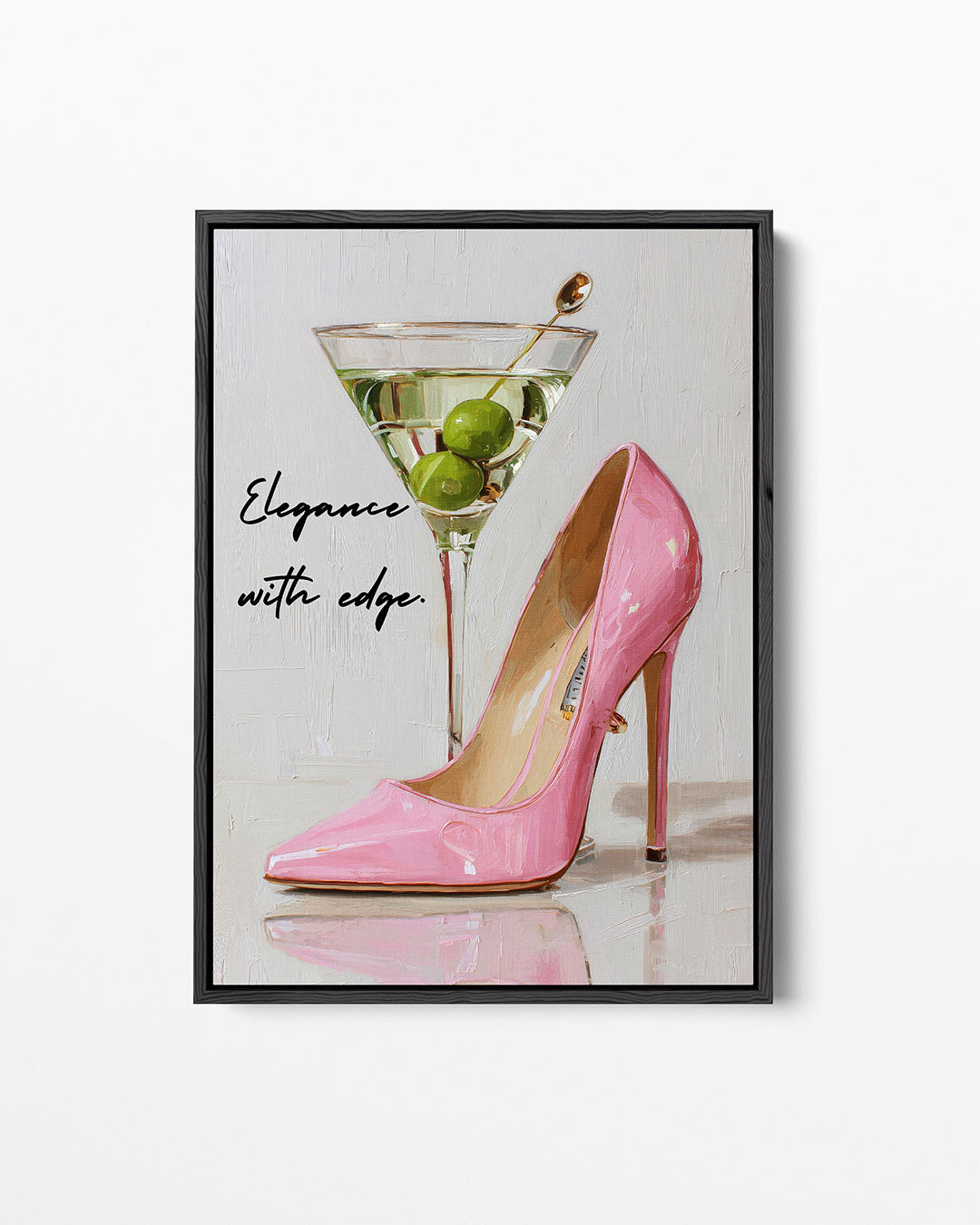 Schoen en cocktail Kunstwerk