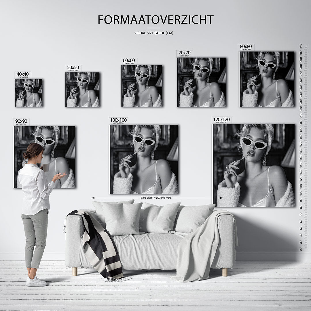 Elegante glamour Kunstwerk