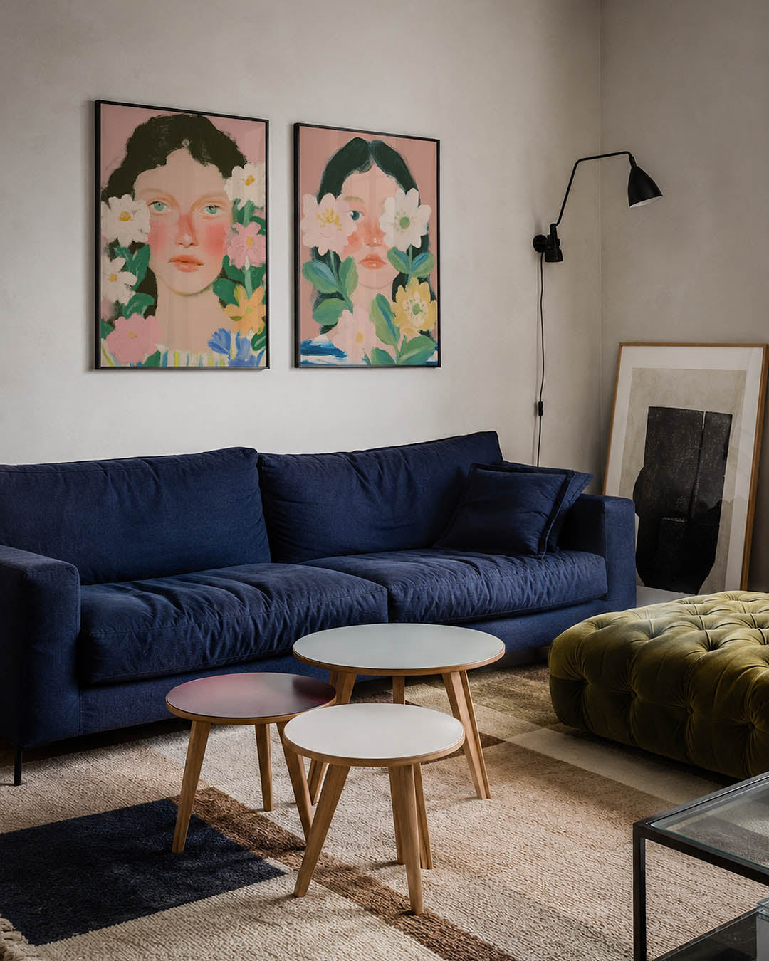 Bloemrijke portret Posterset