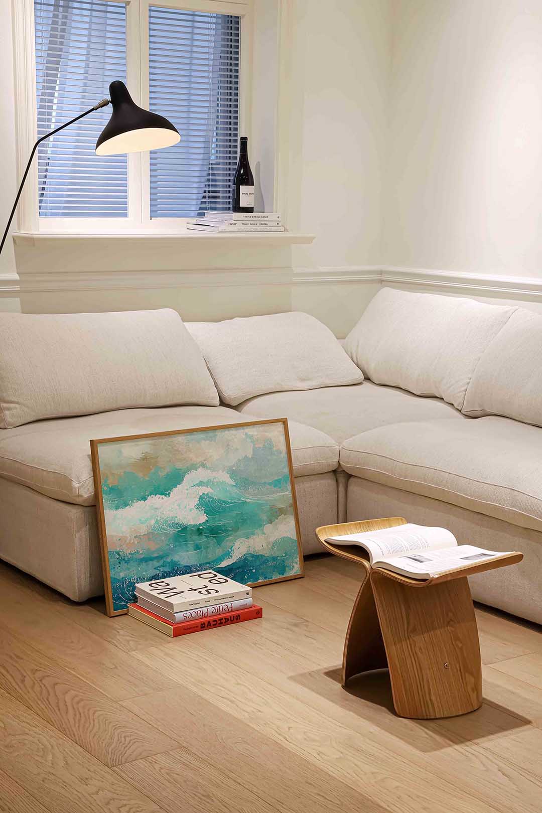 Golven in turquoise Poster