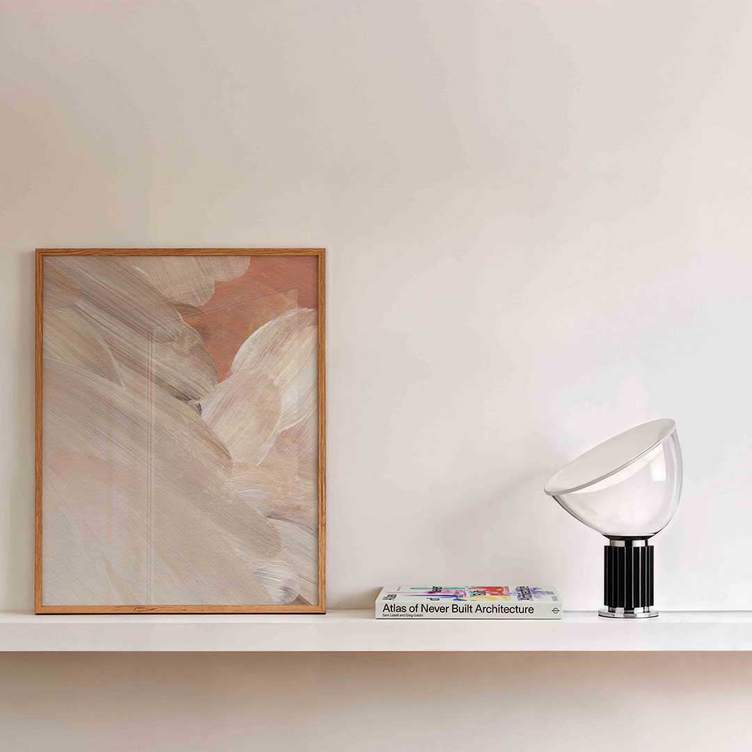 Abstracte penseelstreken Poster