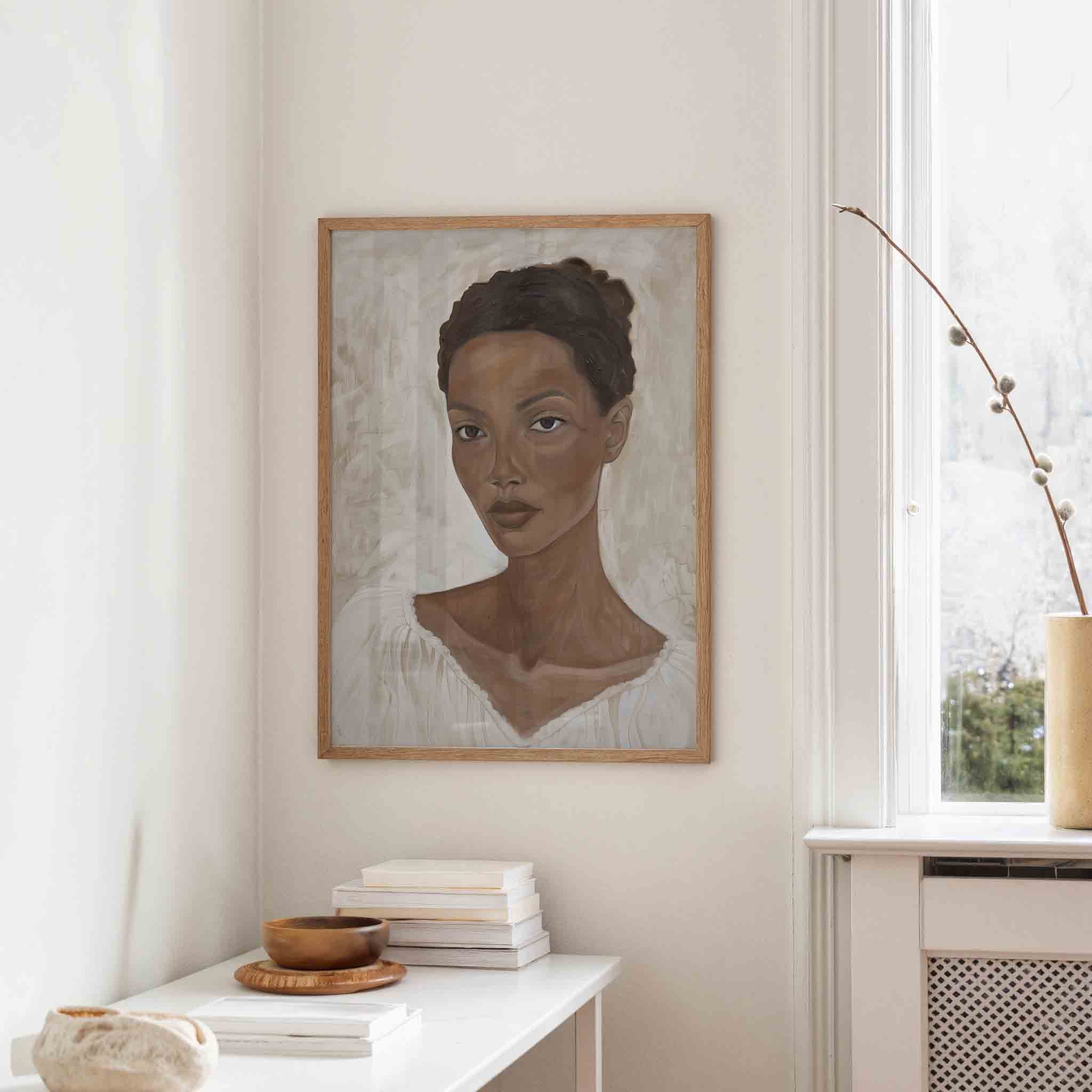 Portret van vrouw Poster