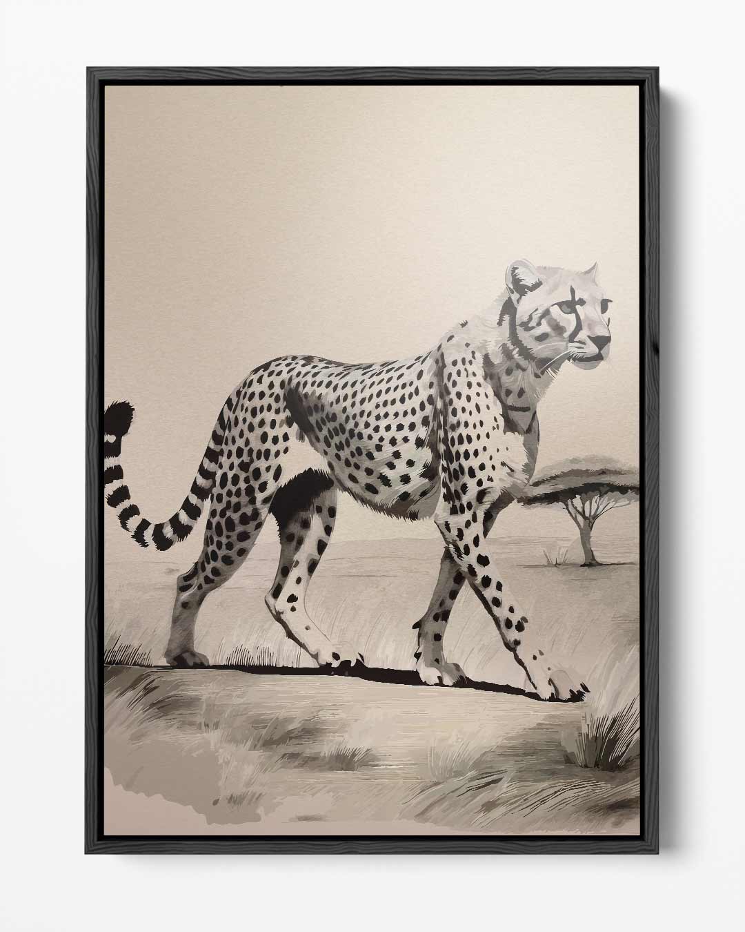 Graceful Cheetah on the Savannah Artwork