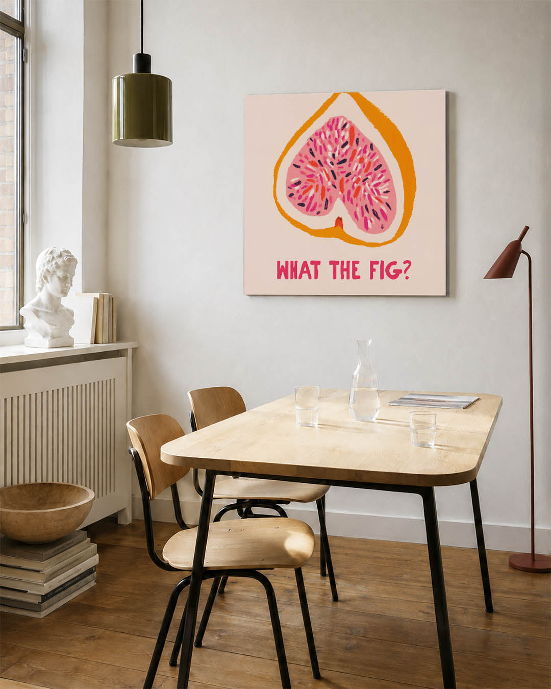 Vrolijke vijg illustratie Kunstwerk