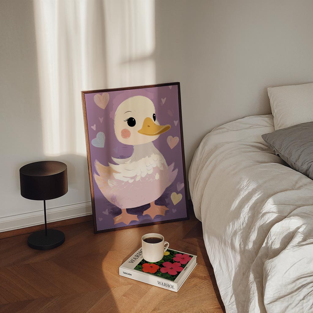 Schattige Eend Decoratieve Poster-WallArtistic