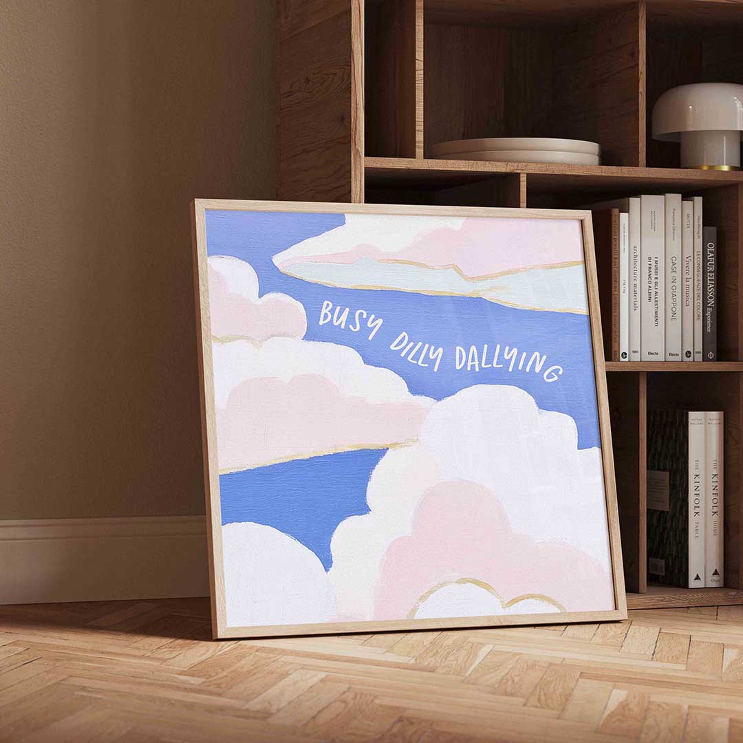 Wolk en tekst Poster