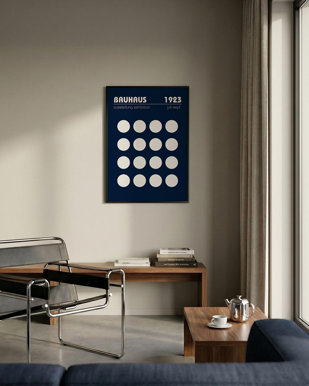 Cirkelpatroon en tekst Poster