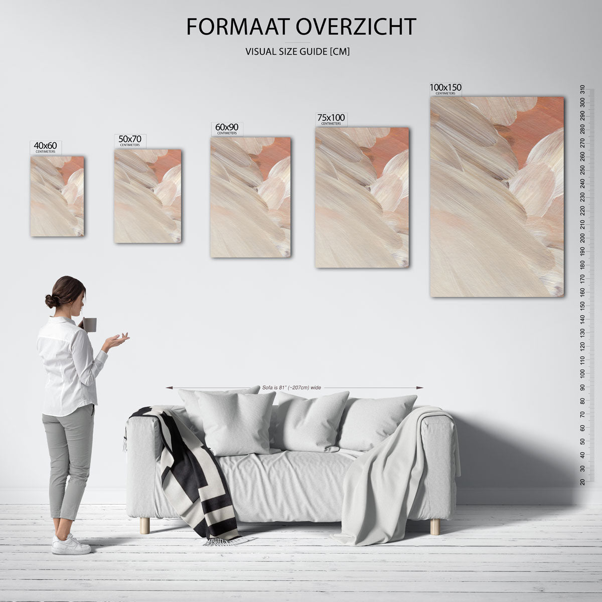 Zachte penseelstreken Kunstwerk