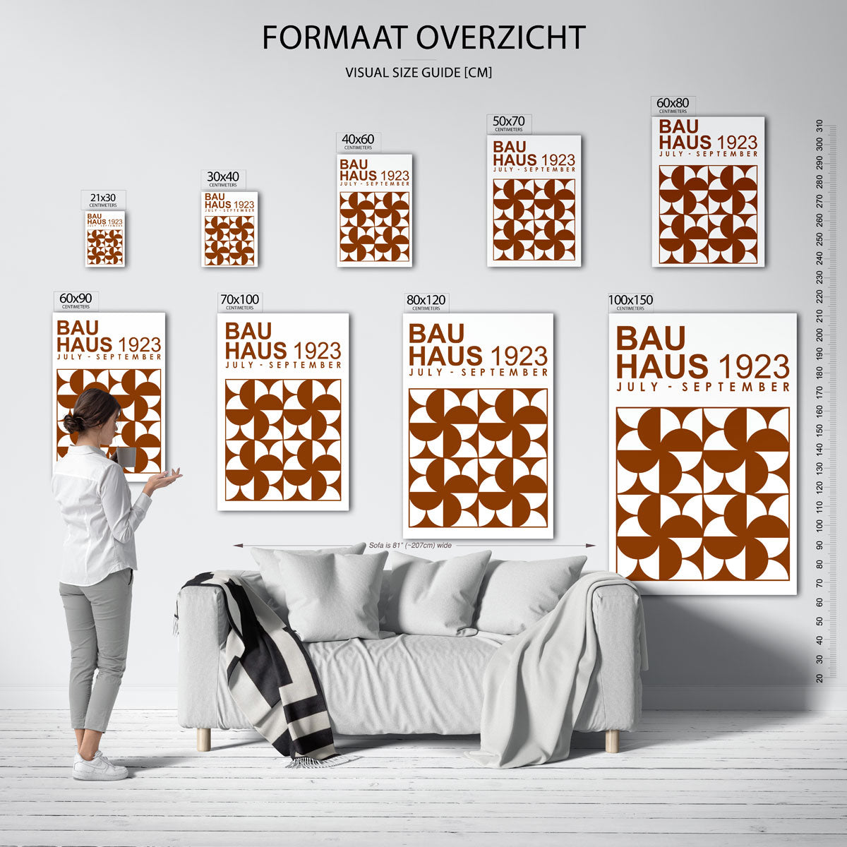 Vormritme en kleur Poster