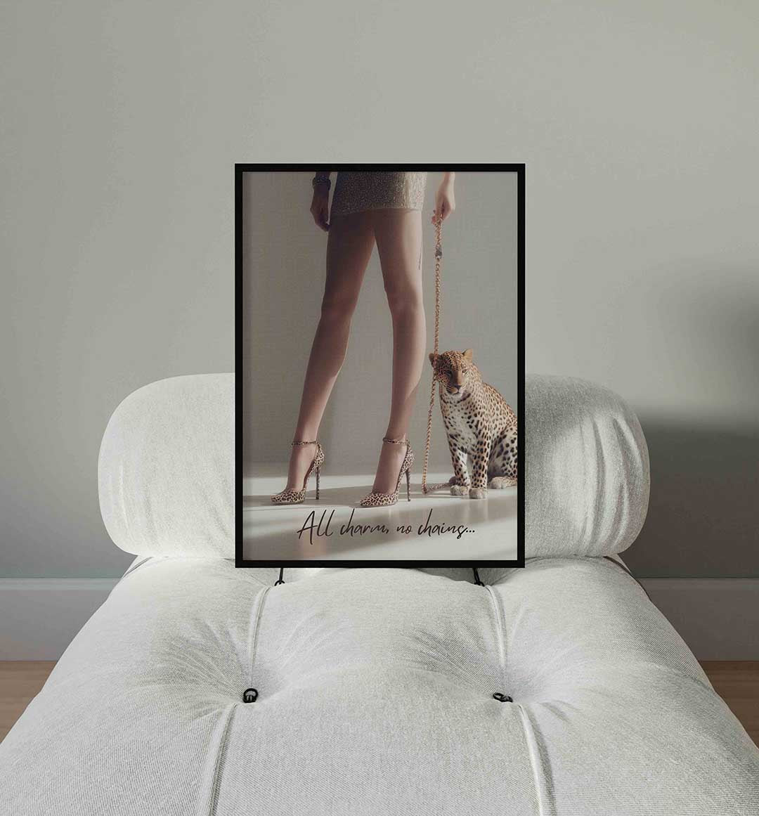 Luipaard en benen Poster