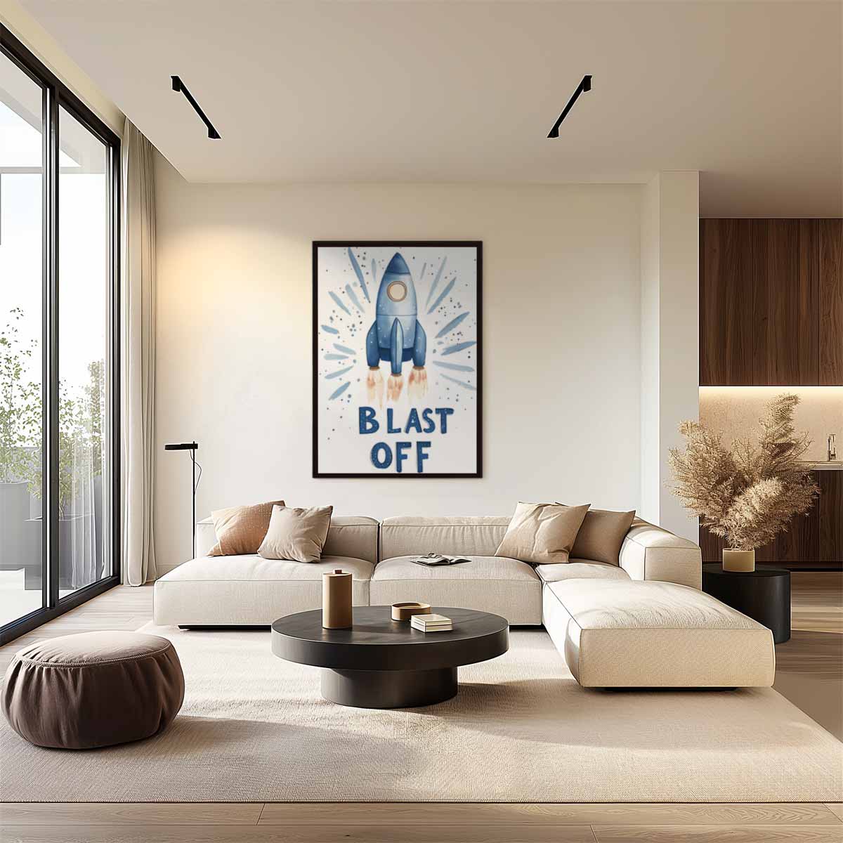 Ruimtevaartsensatie Kunstwerk-canvas-dibond-plexiglas-wanddecoratie-WallArtistic
